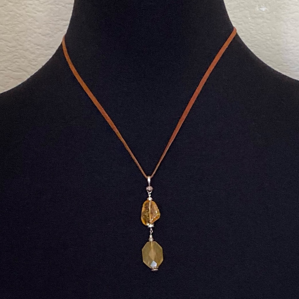Multi-Stone Drop Necklace - image 2
